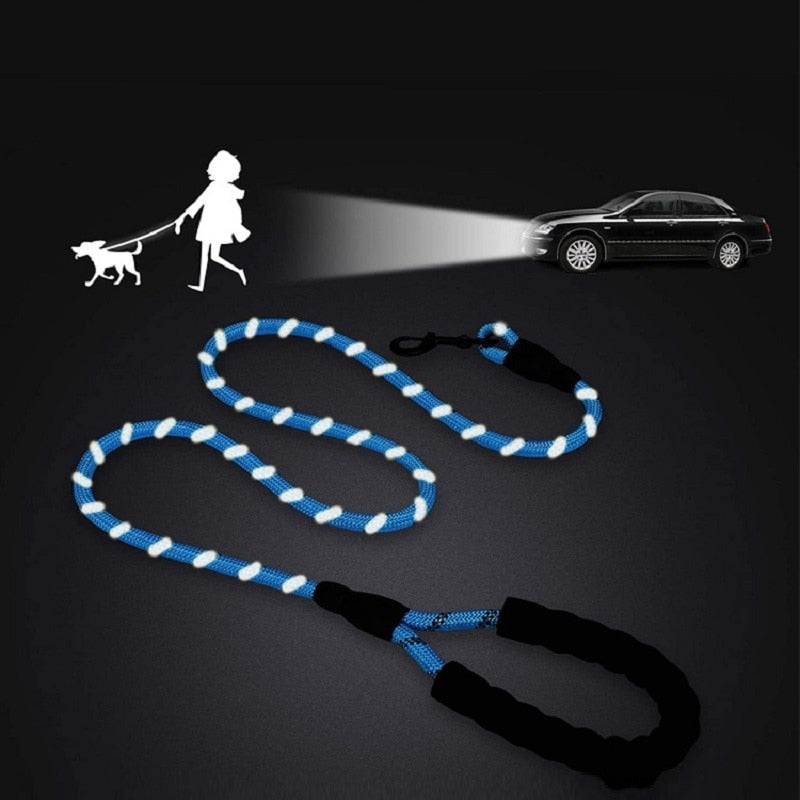 Ultra Strong Reflective Rope Leash Various Colors and Sizes