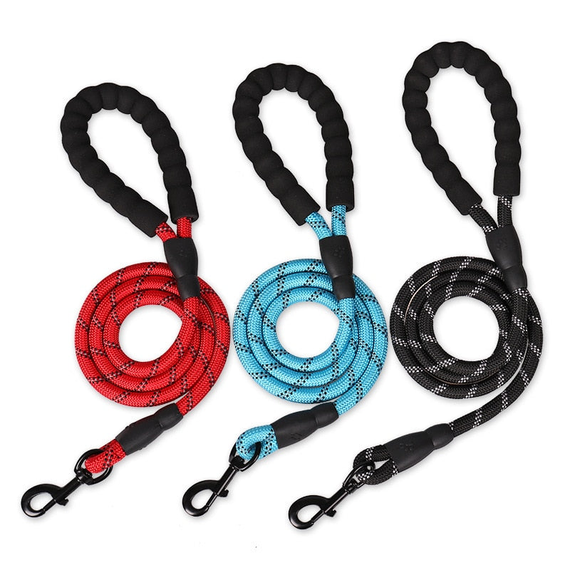 Ultra Strong Reflective Rope Leash Various Colors and Sizes