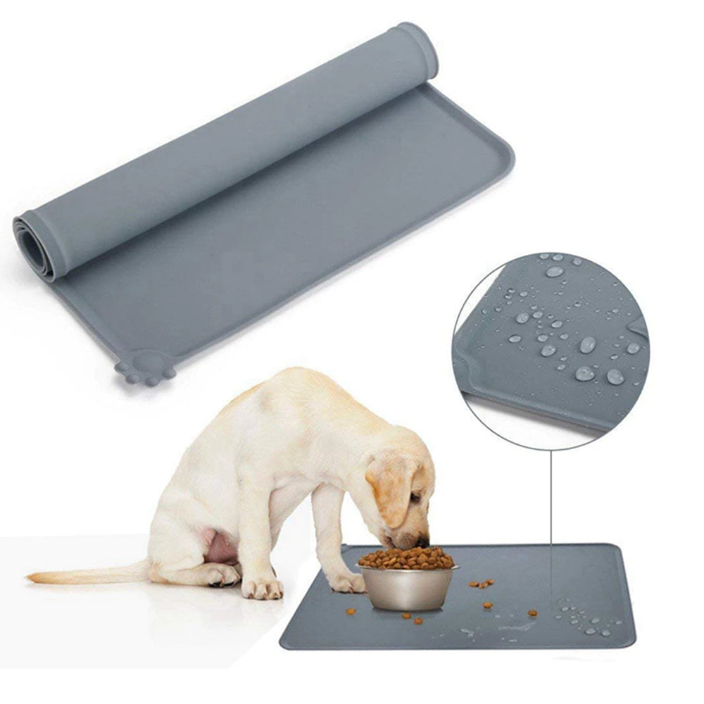 Waterproof Pet Mat For Dog Cat Portable Silicone Pet Food Feeding